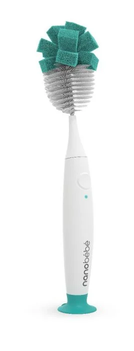 Nanobébé trådløs elektrisk flaskebørste turkis 1 stk v:9636625 Nanobébé trådløs elektrisk flaskebørste turkis 1 stk v:9636625