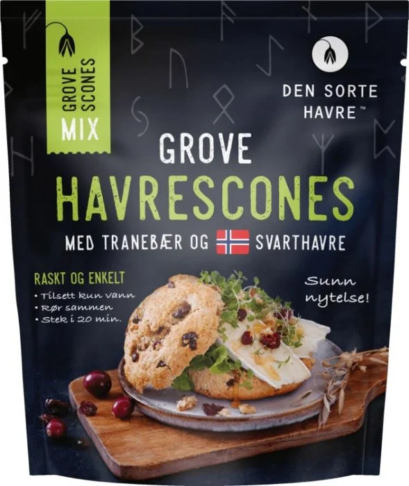 Den Sorte Havre havrescones v:4661415