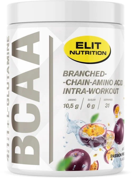 Elit Nutrition ELIT Bcaa 4:1:1 + L-glutamine Passion Fruit 400 g v:3082951 Elit Nutrition ELIT Bcaa 4:1:1 + L-glutamine Passion Fruit 400 g v:3082951