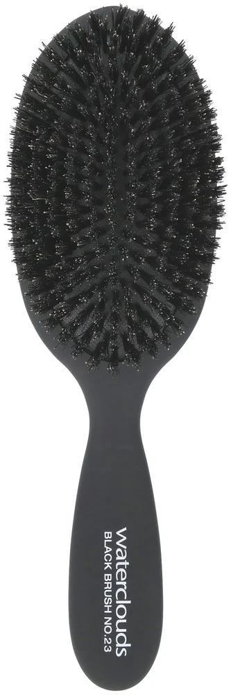 Waterclouds Black Brush No.23 Cushion Brush, Natural Boar Bristles No.23 v:8737642