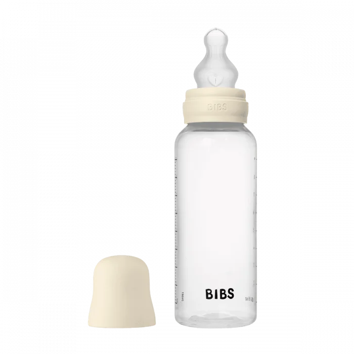 BIBS Baby Bottle Round Silicone Medium Flow Ivory 270 ml v:4720262 BIBS Baby Bottle Round Silicone Medium Flow Ivory 270 ml v:4720262