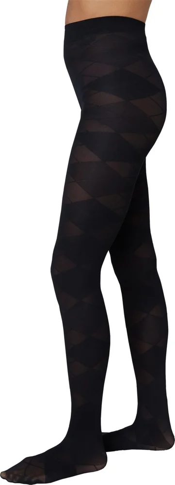 Swedish Stockings Rebecka Argyle Tights Black L v:3035606
