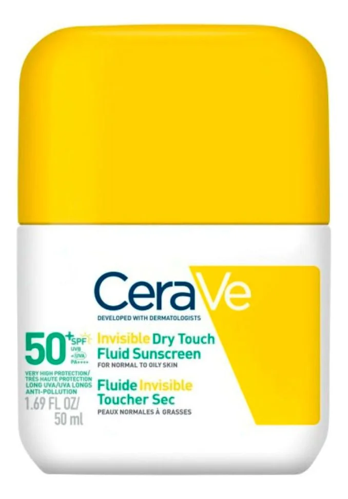 CeraVe Invisible Dry Touch Fluid Sunscreen SPF50+ – 50 ml. v:3370714 CeraVe Invisible Dry Touch Fluid Sunscreen SPF50+ – 50 ml. v:3370714
