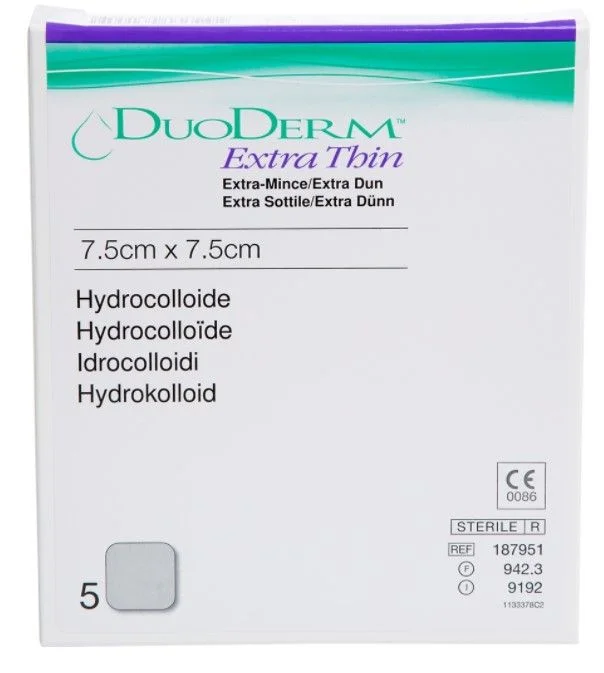 Duoderm Ekstra Tynn Bandasje 7.5×7.5 cm v:9947588