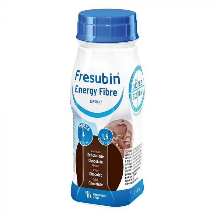Fresubin Energy Fibre Drink Sjokolade 4x200ml v:1921779 Fresubin Energy Fibre Drink Sjokolade 4x200ml v:1921779