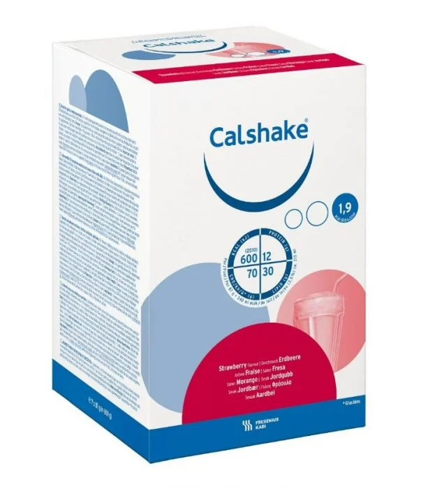 Calshake pulver jordbærsmak 7×87 g v:2607311