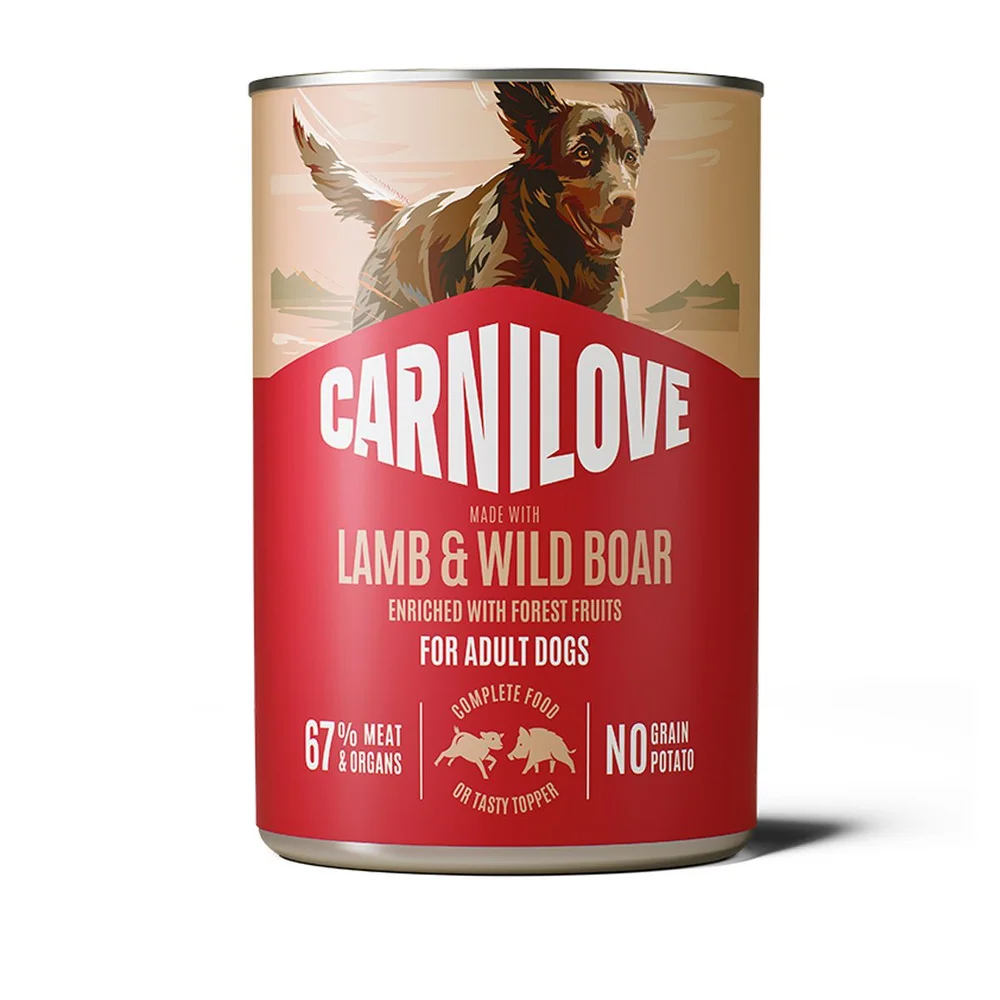 Carnilove våtfôr m. lam & villsvin - 400 g v:5348943