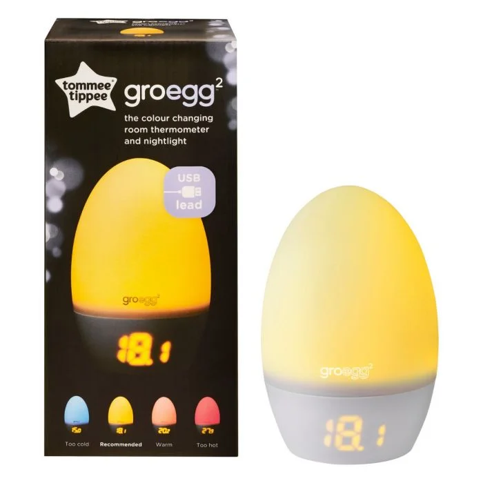 tommee tippee groegg nattlampe med temperaturmåler 1 stk v:9834886 tommee tippee groegg nattlampe med temperaturmåler 1 stk v:9834886