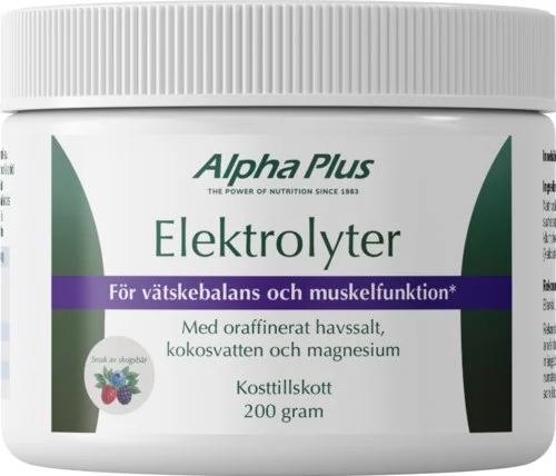 Alpha Plus Elektrolyter Skogsbär 200 stk v:8862238 Alpha Plus Elektrolyter Skogsbär 200 stk v:8862238