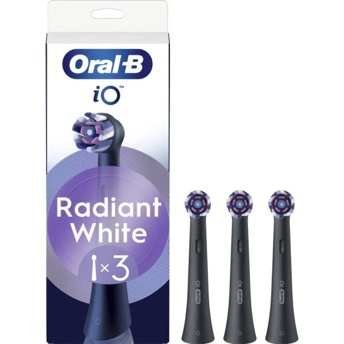 Oral-B iO Radiant White børstehoder Svart 3 stk v:6252312
