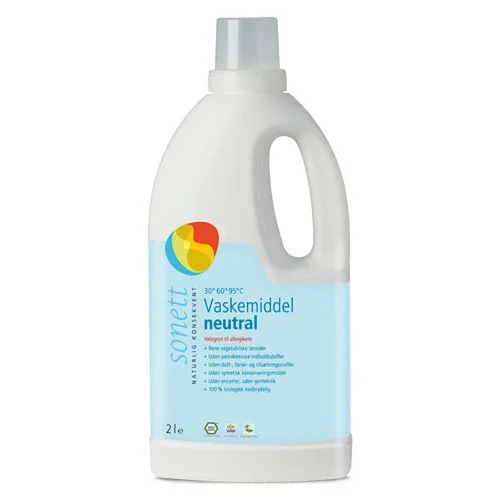 Sonett Nøytral Flytende vaskemiddel – 2 l. v:8365562 Sonett Nøytral Flytende vaskemiddel – 2 l. v:8365562