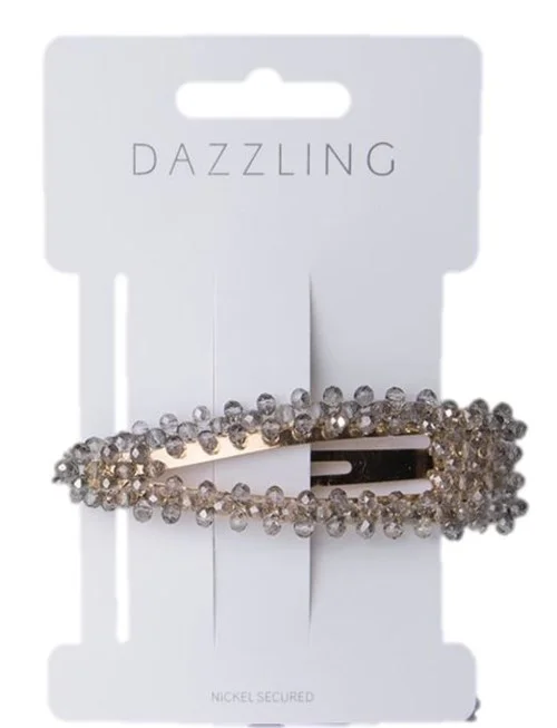 Dazzling Hår Hårklämma med grå skiffer v:4354314