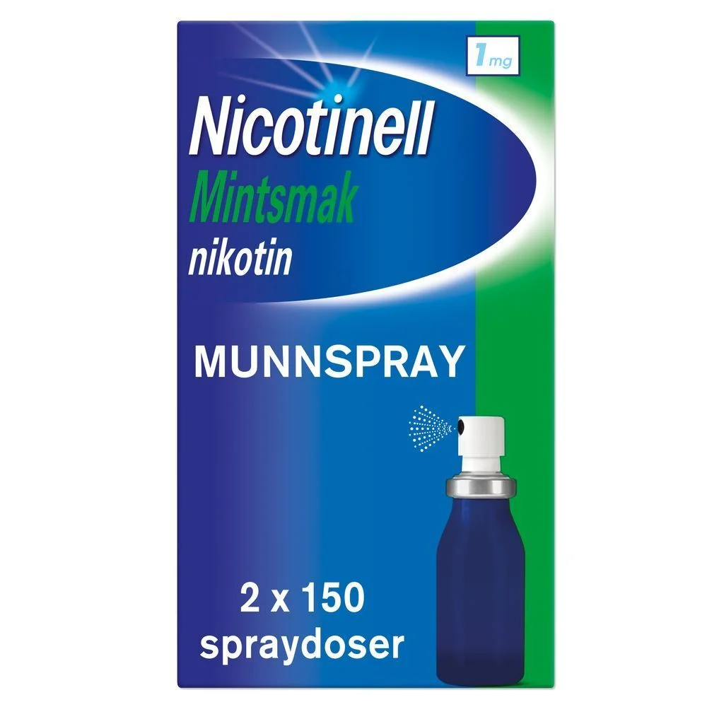 Nicotinell munnspr 1mg/sp mint – 2X150 doser v:2934934 Nicotinell munnspr 1mg/sp mint – 2X150 doser v:2934934