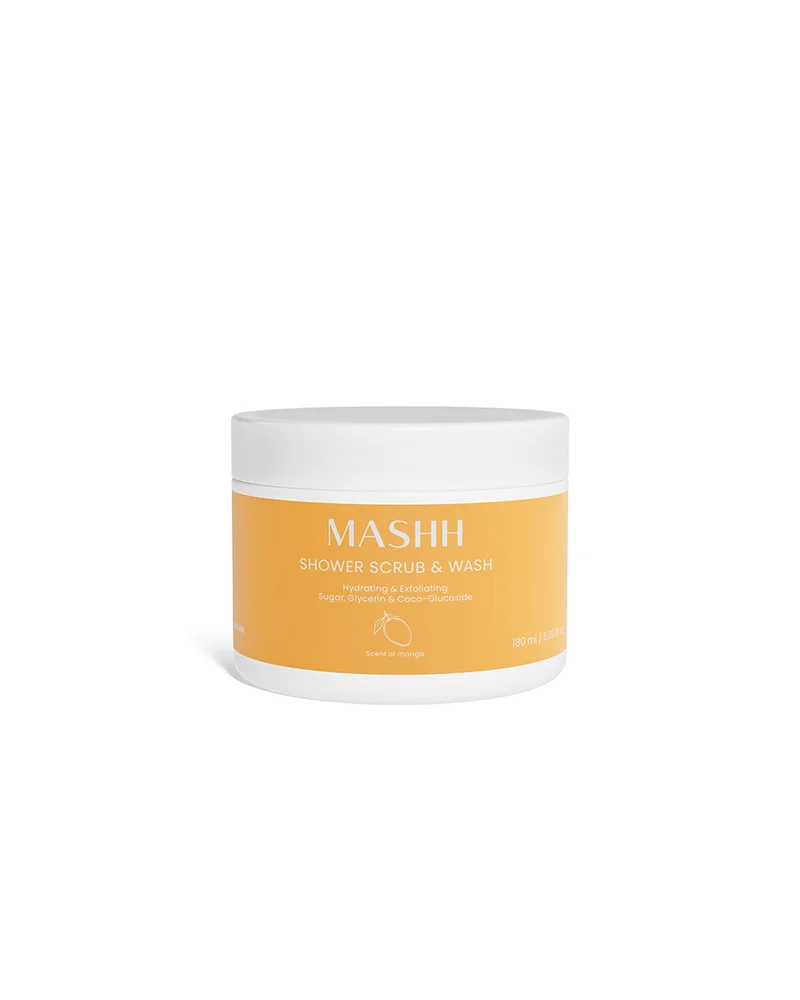 MASHH Shower Scrub & Wash 180ml - Eksfoliering og Rens v:4259683