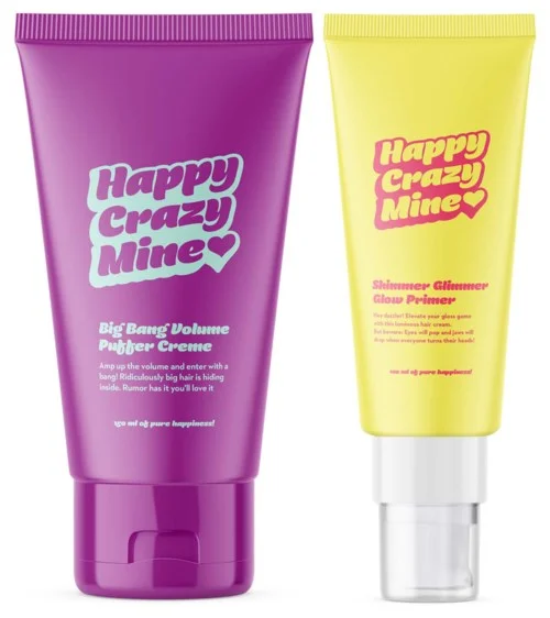 Happy Crazy Mine Big Bang Volume Puffer Creme 150 ml & Shimmer Glimmer Glow Primer 100 ml v:1627715