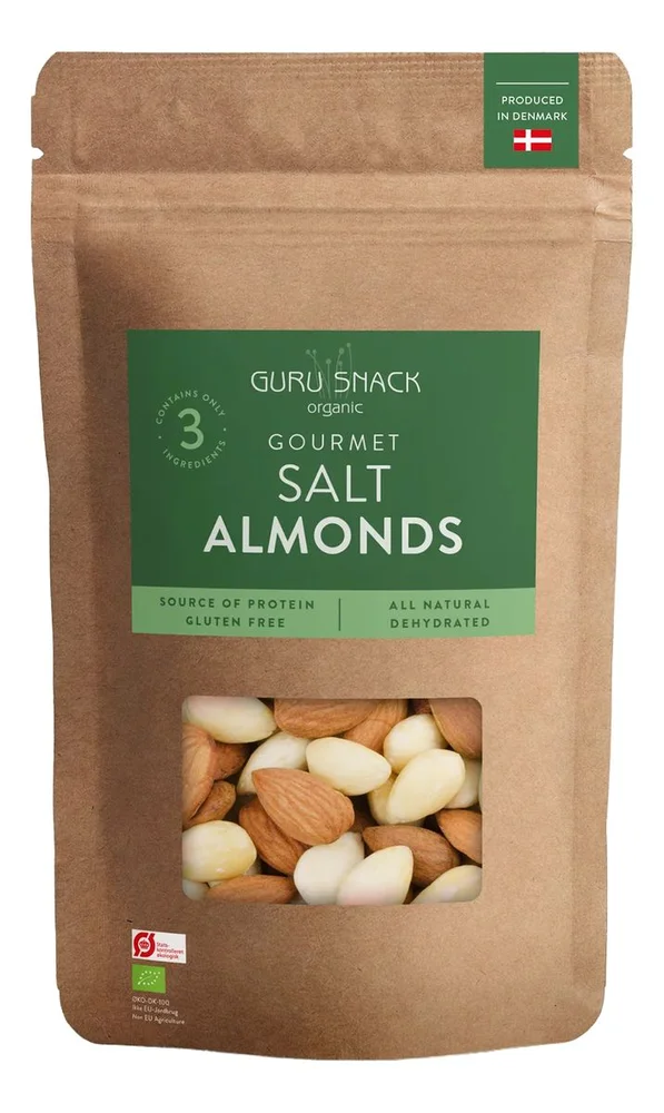 Guru Snack Gourmet Salt Almonds – 100 g. v:9655025