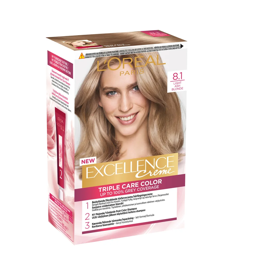 Excellence Crème 8.1 Light Ash Blonde v:3825977 Excellence Crème 8.1 Light Ash Blonde v:3825977