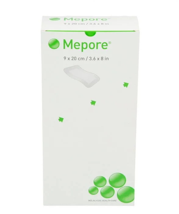 Mepore selvheftende kompress 9×20 cm 30 stk v:1100129 Mepore selvheftende kompress 9×20 cm 30 stk v:1100129