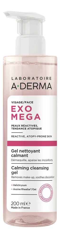 A-DERMA Exomega Calming Cleansing Gel – 200 ml. v:1867869