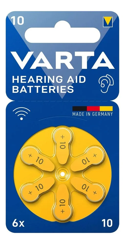 Varta Batteri Høreapparat v10 – 6 stk. v:7491023