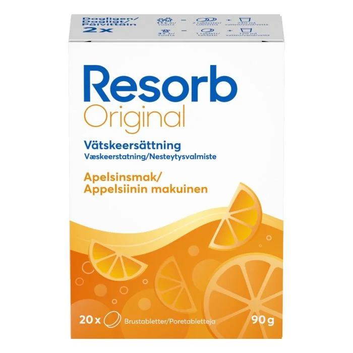 Resorb Original brusetabletter appelsinsmak 20 stk v:8252646