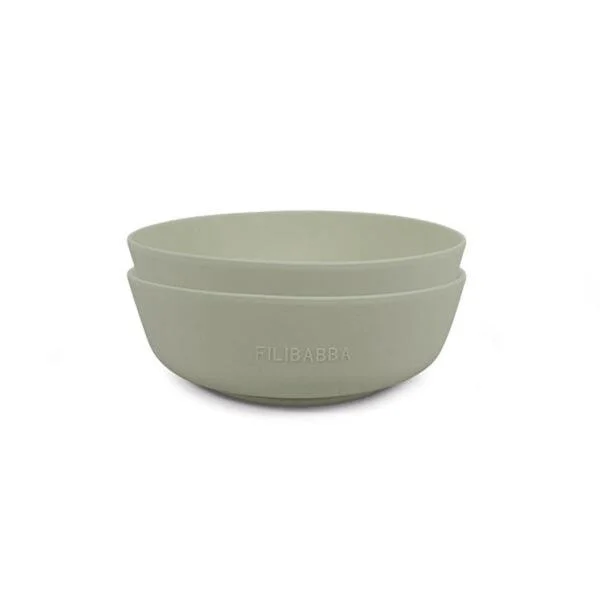 Filibabba Silikon skål 2 pak – Green v:2156610 Filibabba Silikon skål 2 pak – Green v:2156610