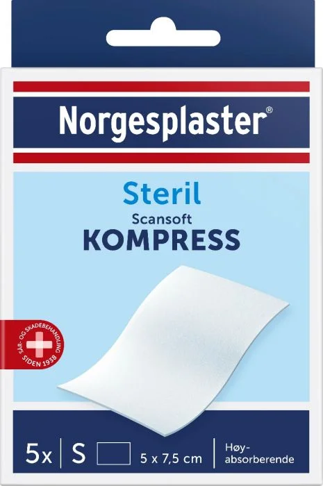 Norgesplaster Scansoft kompress 5×7,5 cm v:5417881 Norgesplaster Scansoft kompress 5×7,5 cm v:5417881