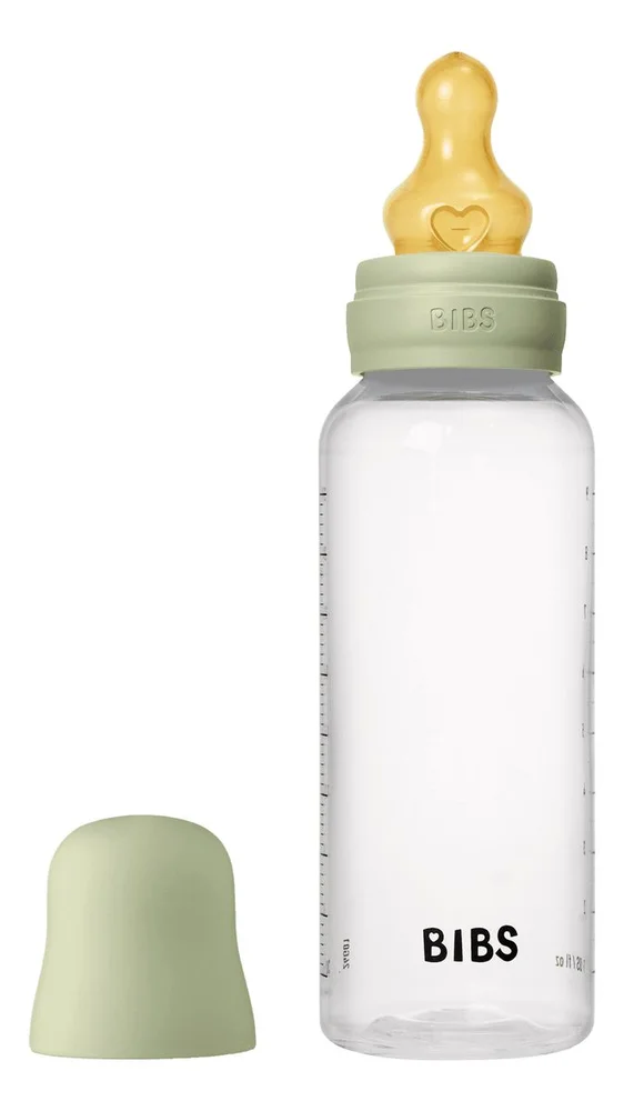 BIBS Baby Bottle Round Latex 270 ml Medium Flow Sage – 1 stk. v:1579916 BIBS Baby Bottle Round Latex 270 ml Medium Flow Sage – 1 stk. v:1579916