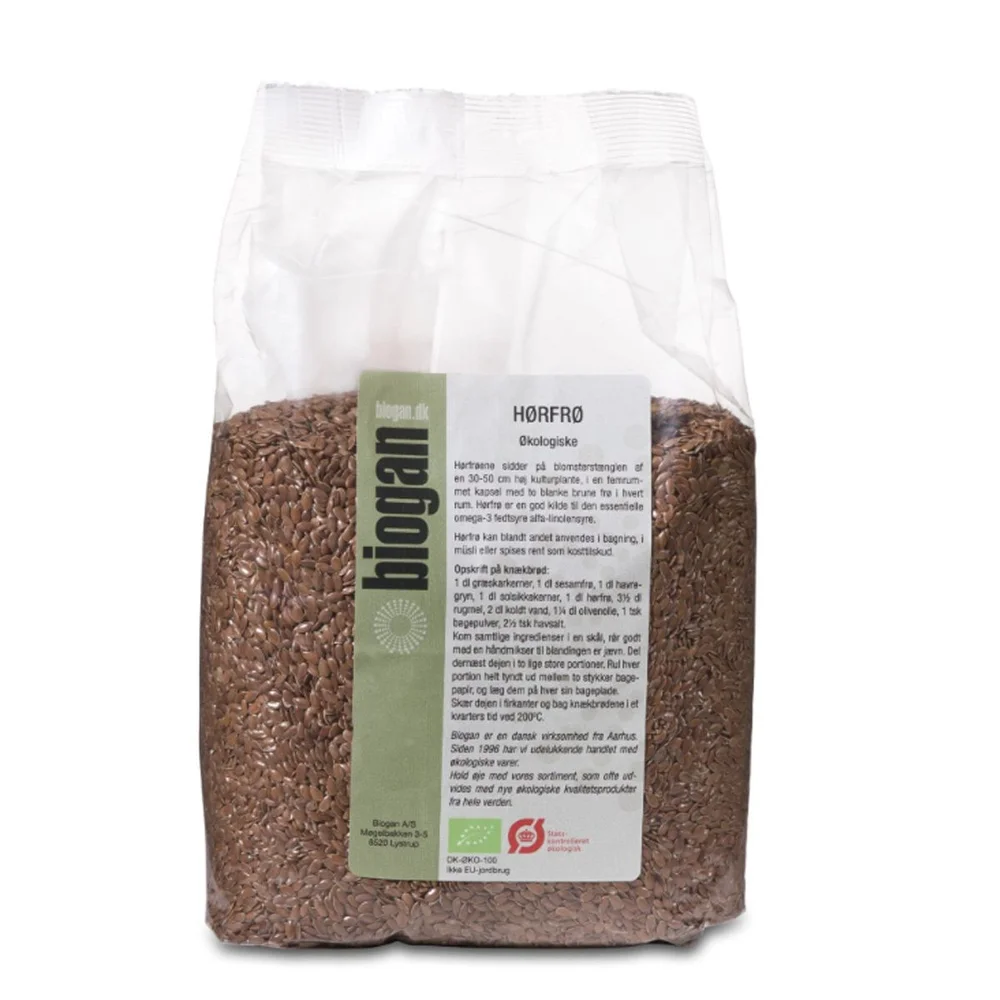 Biogan Linfrø Ø – 500 g v:9471393 Biogan Linfrø Ø – 500 g v:9471393
