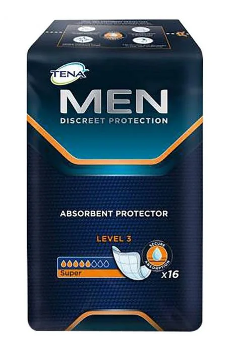 Tena Men Active Fit Level 3 absorberende innlegg 16 stk v:2608236