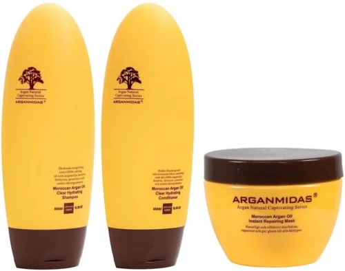 Arganmidas Clear Hydrating Bundle Shampoo 450 ml & Conditioner 450 ml & Mask 300 ml v:1152888 Arganmidas Clear Hydrating Bundle Shampoo 450 ml & Conditioner 450 ml & Mask 300 ml v:1152888