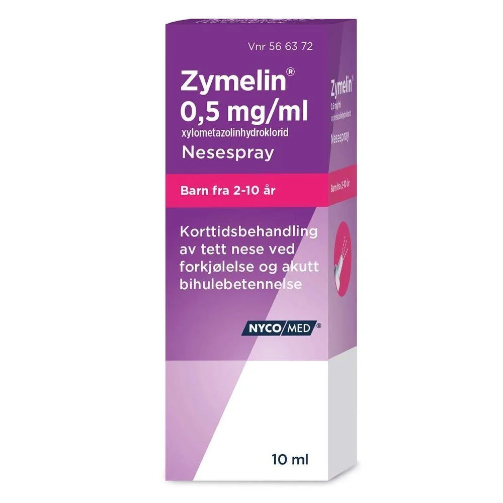 Zymelin nesespray 0,5 mg/ml uten konserveringsmiddel – 10 ml v:4860699