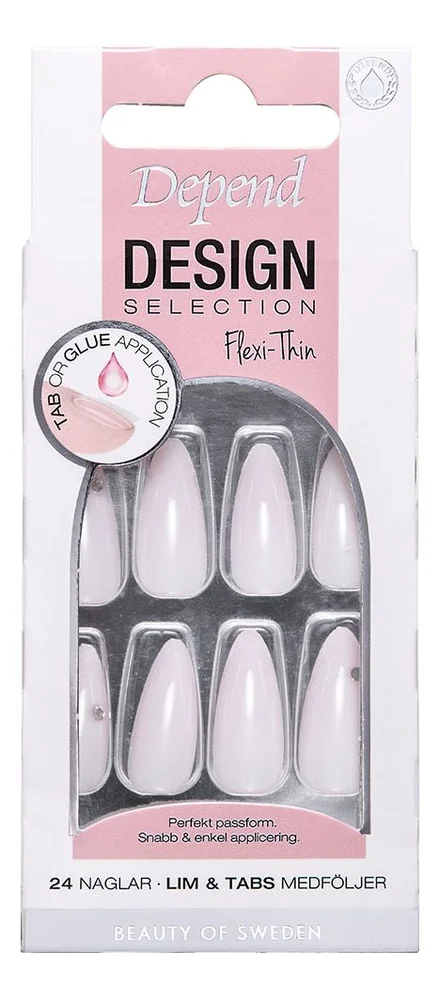 Depend Cosmetics Design Selection Pink Ivory Almond - 24 stk. v:4498059