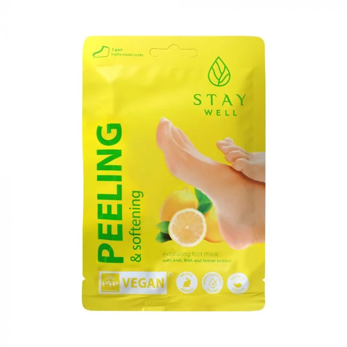 STAY Well Peeling & Softening Foot Mask LEMON 1 pair/pouch v:6174934
