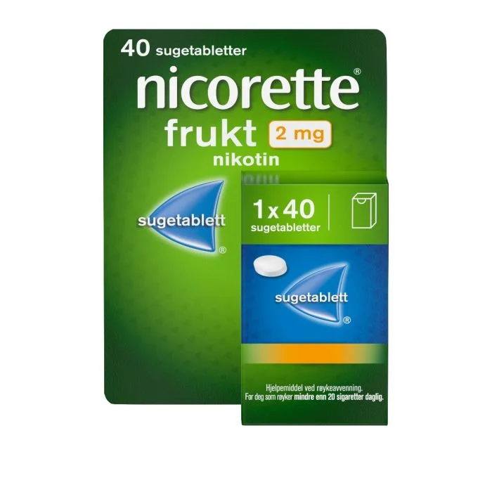 Nicorette sugetablett 2mg frukt 40 stk v:4567998