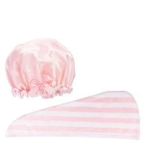 Brushworks Luxury Hair Towel & Shower Cap 2pcs v:1623646 Brushworks Luxury Hair Towel & Shower Cap 2pcs v:1623646