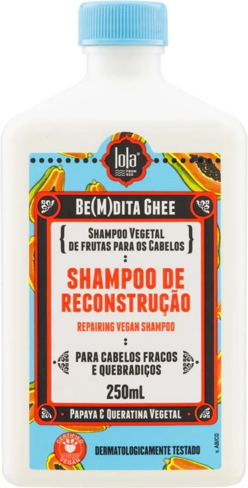 Lola from Rio Be(M)Dita Ghee Shampoo Reconstrução Papaya E Queratina Vegetal 250 ml v:4542643