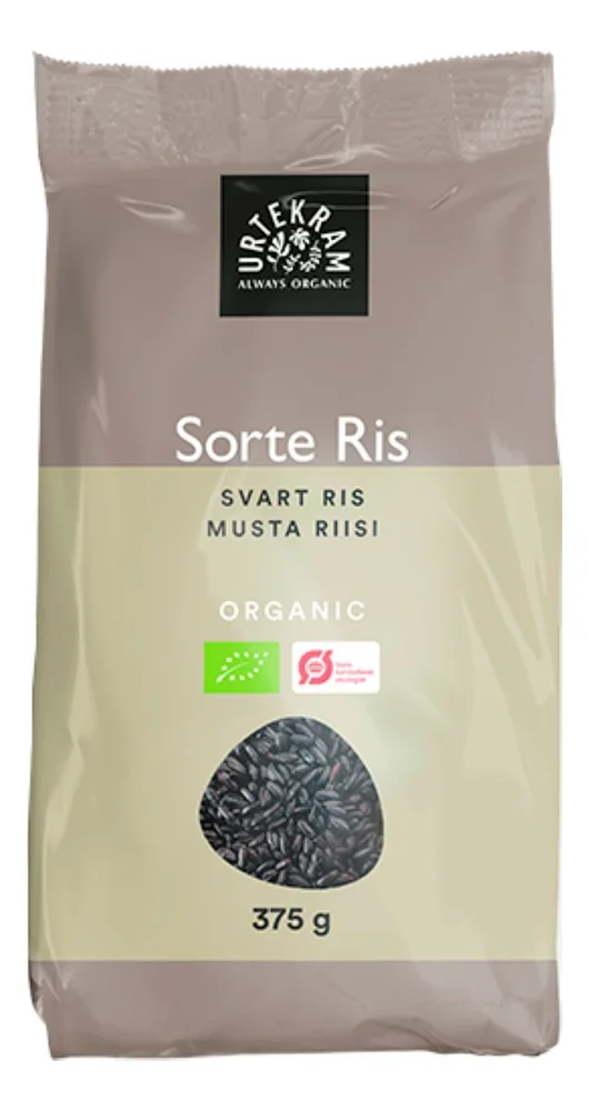 Urtekram Food Ris Sorte Ø – 375 g v:5619156