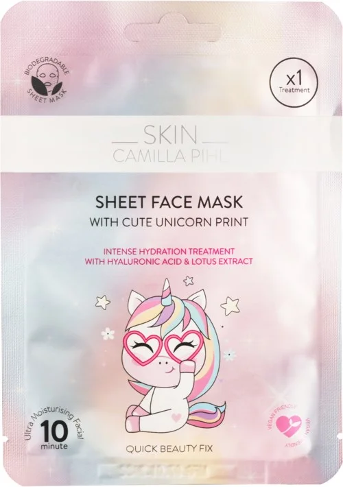 Camilla Pihl Cosmetics Skin Beauty Moisture Boost Unicorn Sheetmask 23 g v:2909782